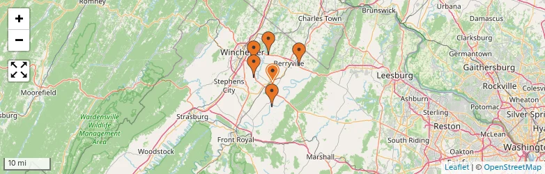 Related schools map