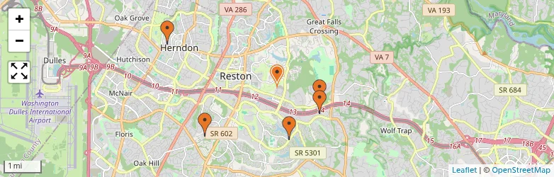 Related schools map