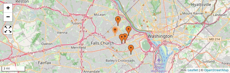 Related schools map