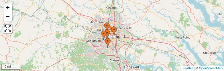Related schools map