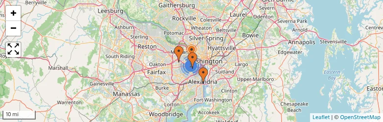 Related schools map