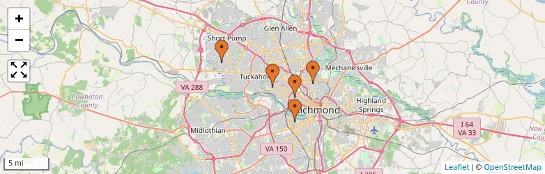 Related schools map