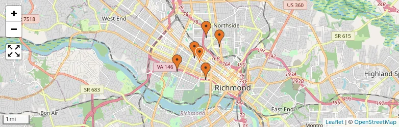 Related schools map