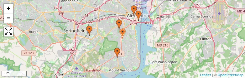 Related schools map