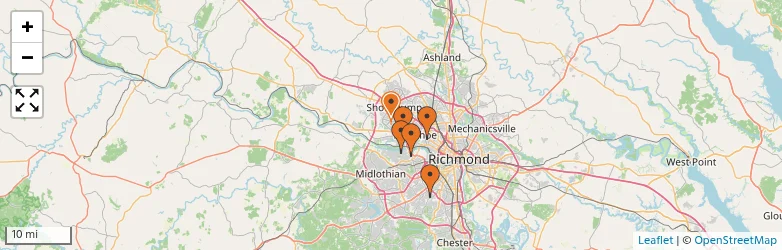 Related schools map