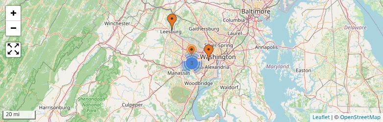 Related schools map