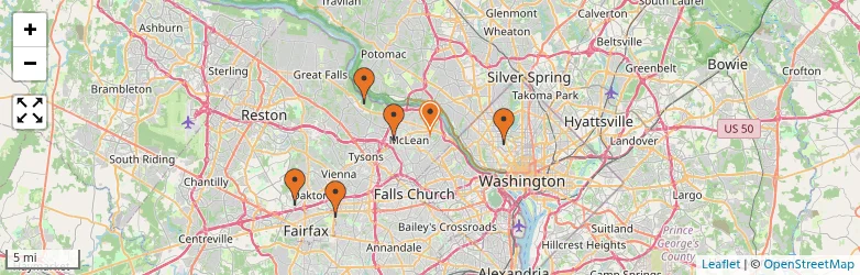 Related schools map