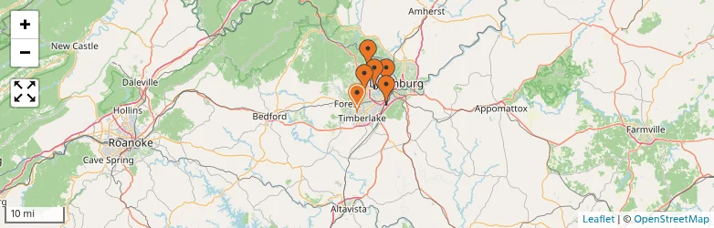 Related schools map