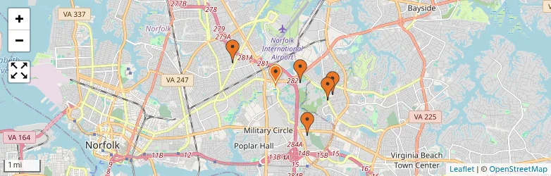Related schools map