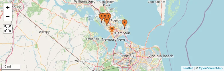 Related schools map