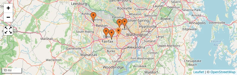 Related schools map