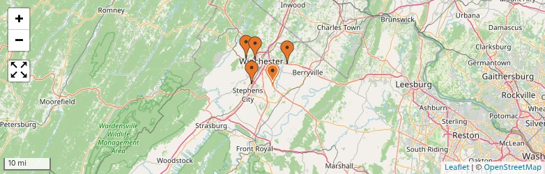 Related schools map