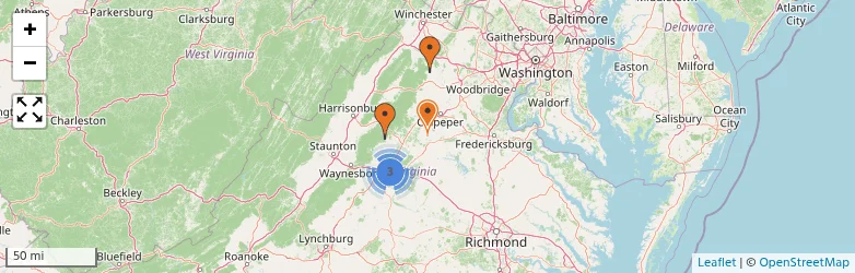 Related schools map