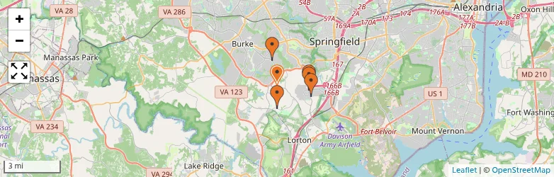 Related schools map
