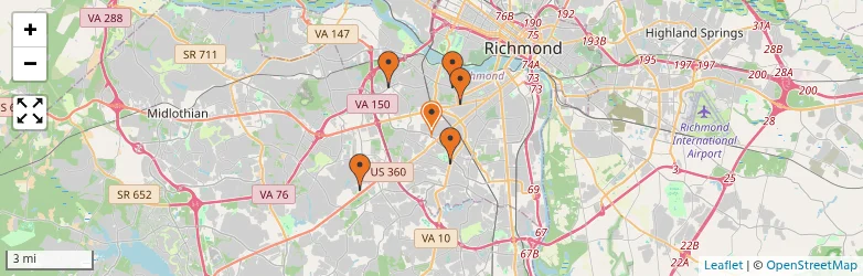 Related schools map