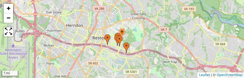Related schools map