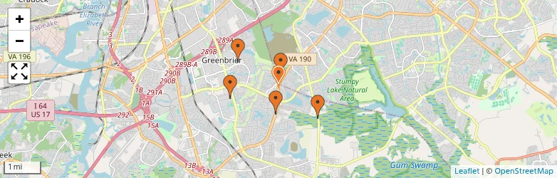 Related schools map