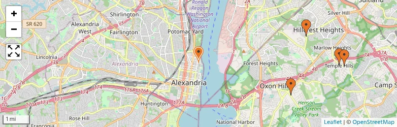 Related schools map