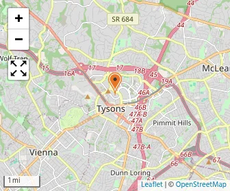 Map of Tysons Corner Childrens Center