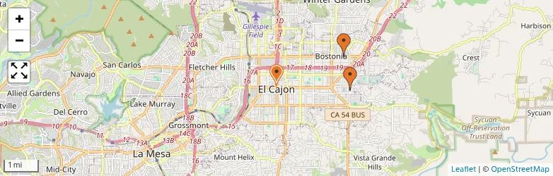 Related schools map