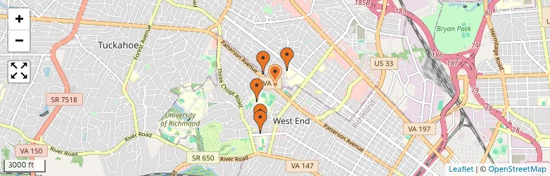 Related schools map