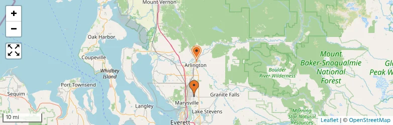 Related schools map