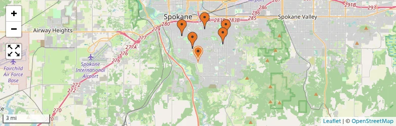 Related schools map