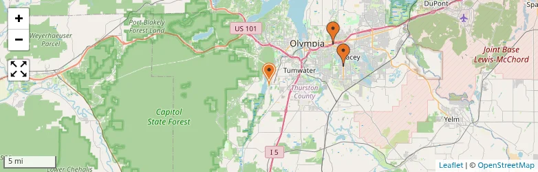 Related schools map