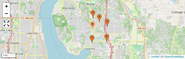 Related schools map