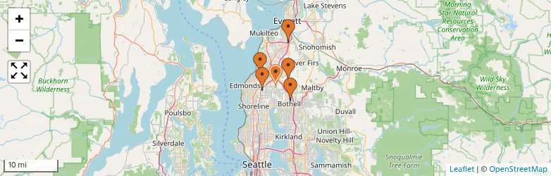 Related schools map