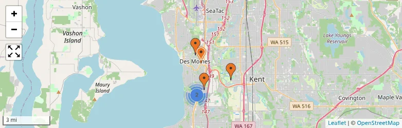 Related schools map