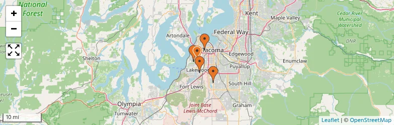 Related schools map