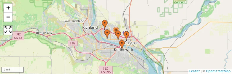 Related schools map