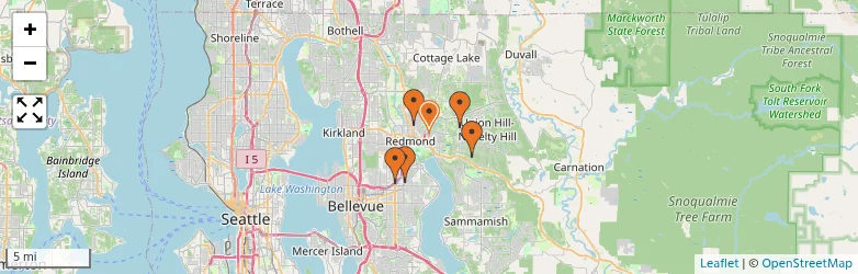 Related schools map