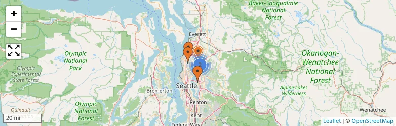 Related schools map