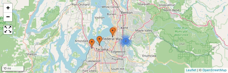 Related schools map
