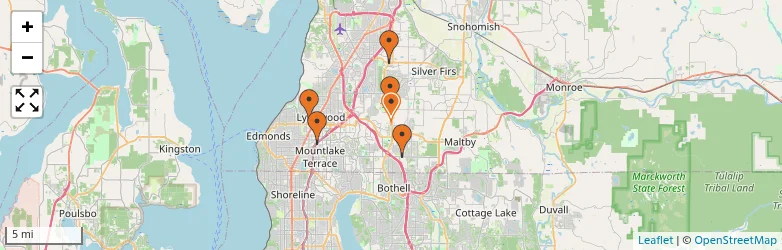 Related schools map