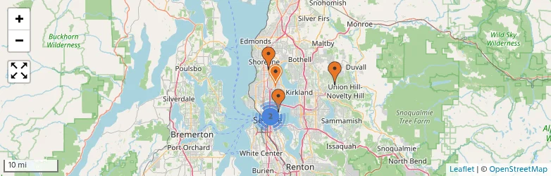 Related schools map
