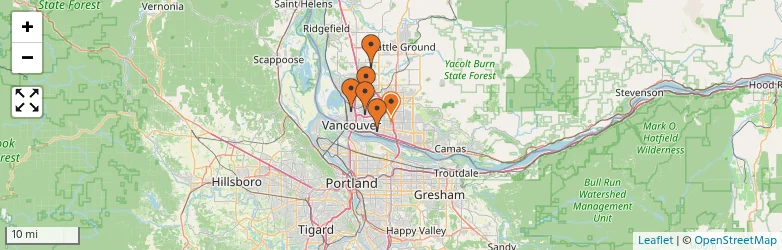 Related schools map