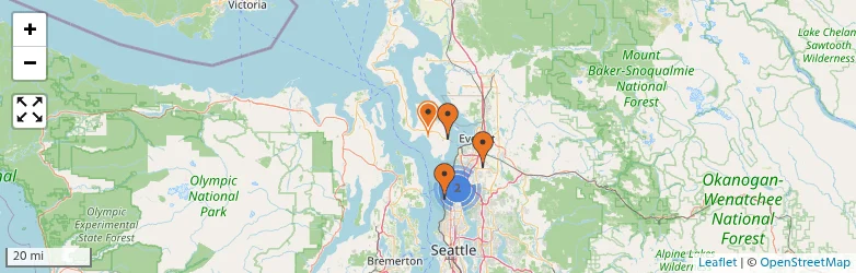 Related schools map