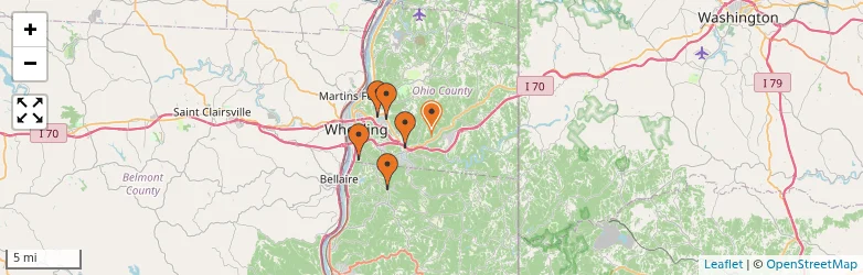 Related schools map