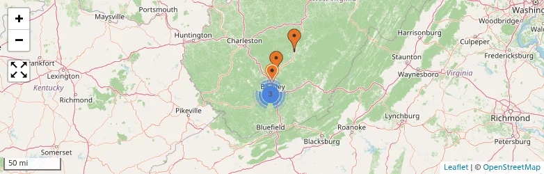 Related schools map