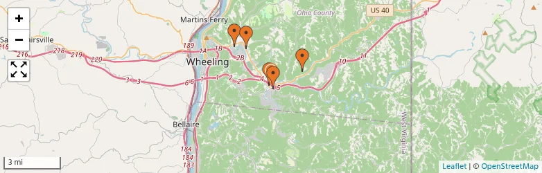 Related schools map