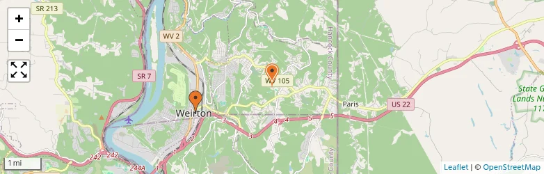 Related schools map