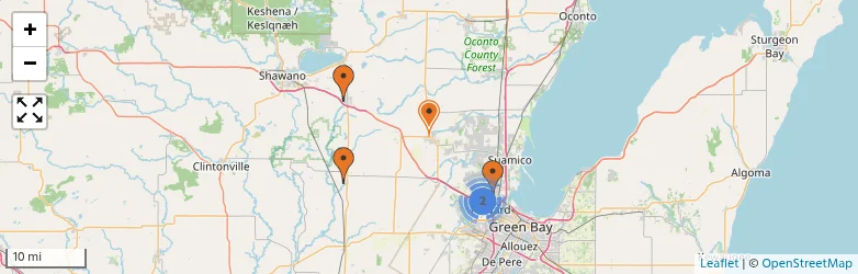 Related schools map