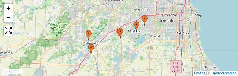 Related schools map