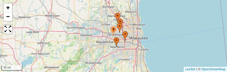 Related schools map