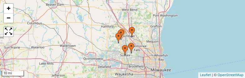 Related schools map