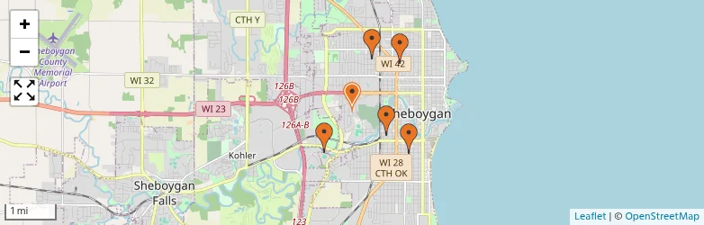 Related schools map