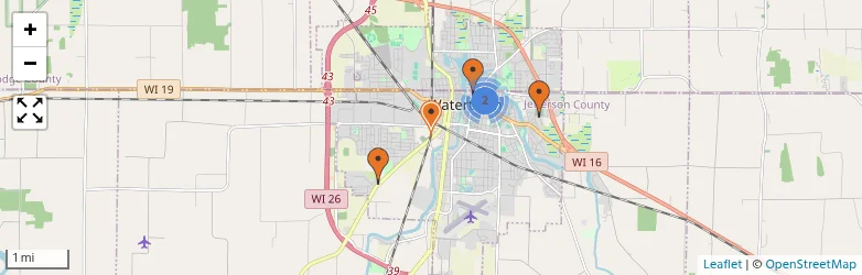Related schools map